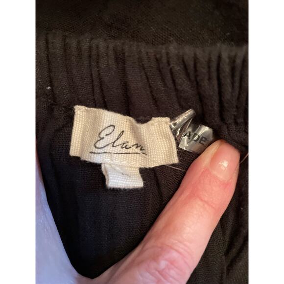 Elan Raw Edge Halter Gauze Cotton Cover-Up Dress Size L - Picture 7 of 12